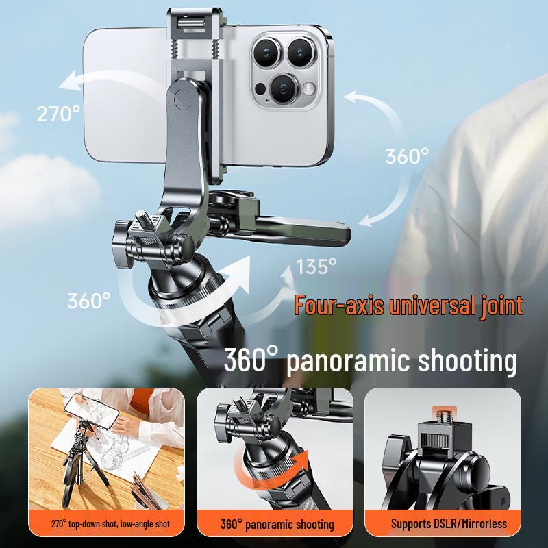 Bluetooth A17 Selfie Stick Tripod with 360° Rotation & Camera Interface