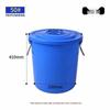 Aige Large Thickened Round Commercial Plastic Trash Can with Lid