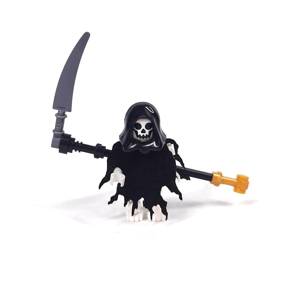 MOC Medieval Alchemy Room Kitchen Wizard Potion Building Blocks Devil's Spring Castle Road Lamp Witch Figures Scene Skull Bricks