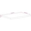 Wall Shelf 50 x 30 x 2.5 cm Rectangular Solid Acacia Wood with Natural Edge