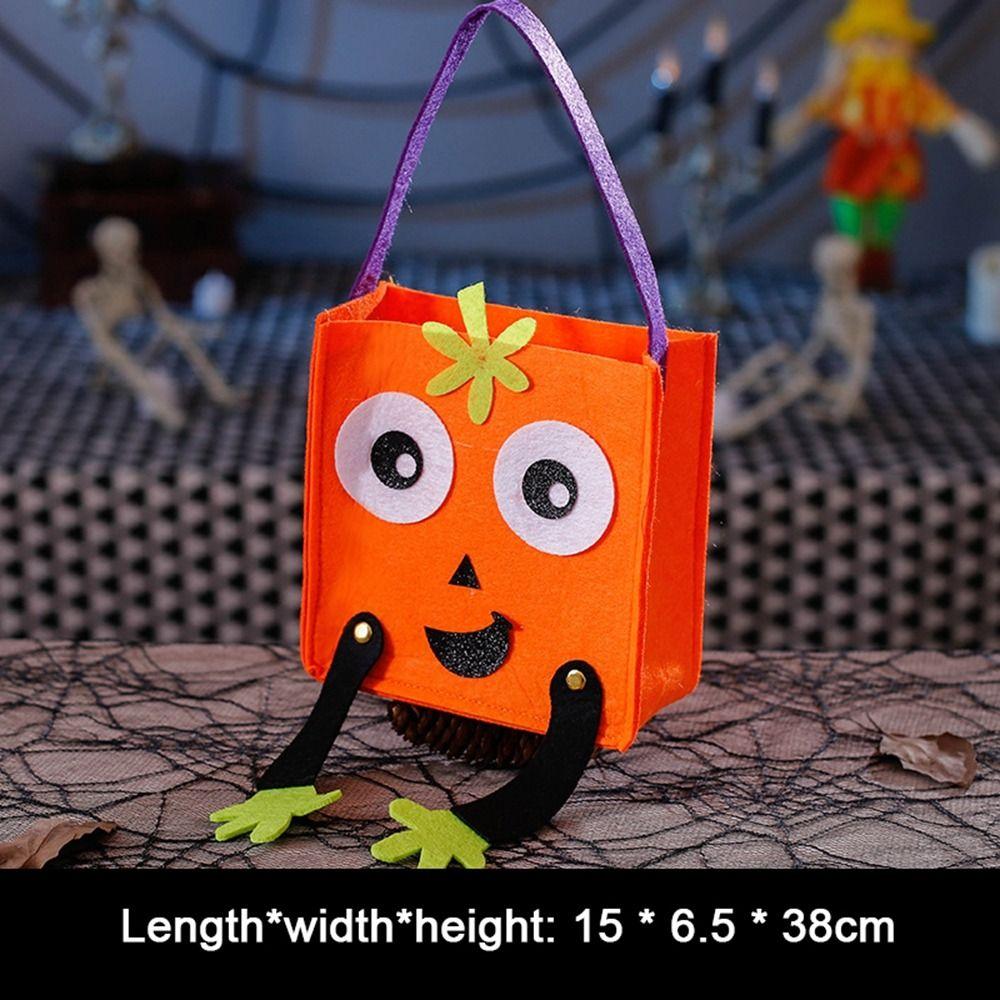 

Новый нетканый материал Хэллоуин конфетный мешок ручной Navidad сумочка декор для вечеринки детский подарок сумка Хэллоуин