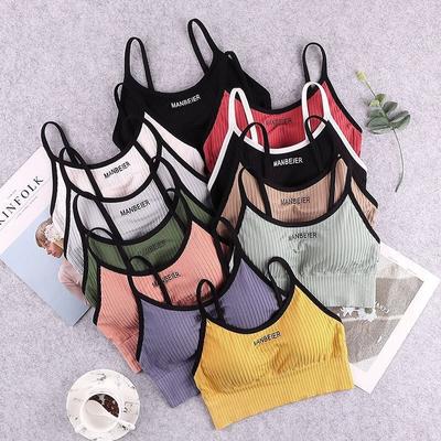 Novo sutiã esportivo para mulheres, academia, sexy, crop top, sutiã feminino, roupa íntima de algodão, macio, confortável, tops tipo tubo, sutiã feminino, tops para meninas