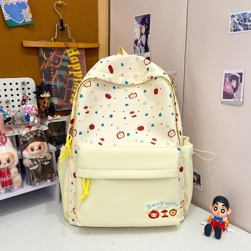 Spring New Schoolbag Korean Ins High Value Primary and Secondary School Students Light Backpack Fresh and Sweet Soft Girl Backpack
