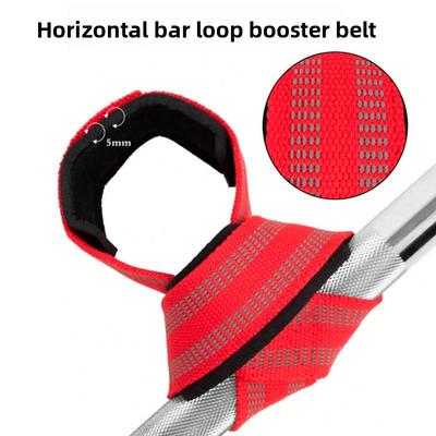 Ceinture de force en forme de 8, Ceinture de grip pour barre horizontale d'haltérophilie, Protège-poignet épais antidérapant pour adulte, Fitness paume traction