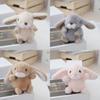 Adorable Realistic Rabbit Plush Keychain With Soft Pp Cotton Stuffing Cute Keyring Toy Perfect For Couples And Car Bags
