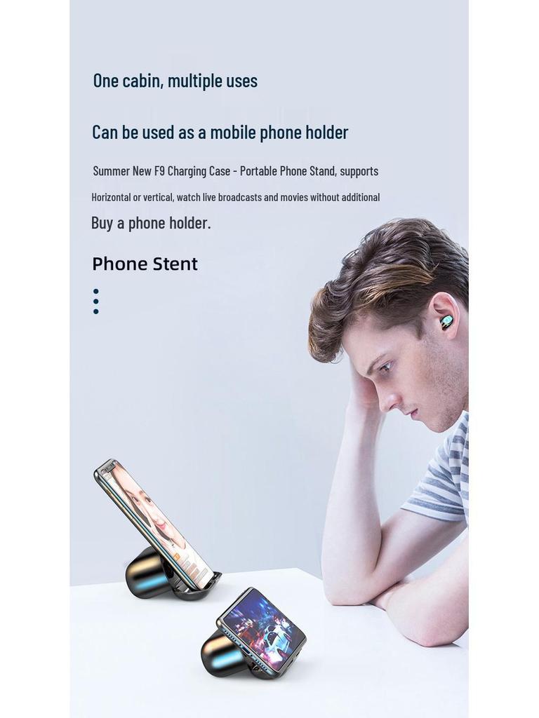 Original TWS Bluetooth 5.0 Earphones with Touch Control, Noise Reduction, Digital Display, and Sports Waterproof Design