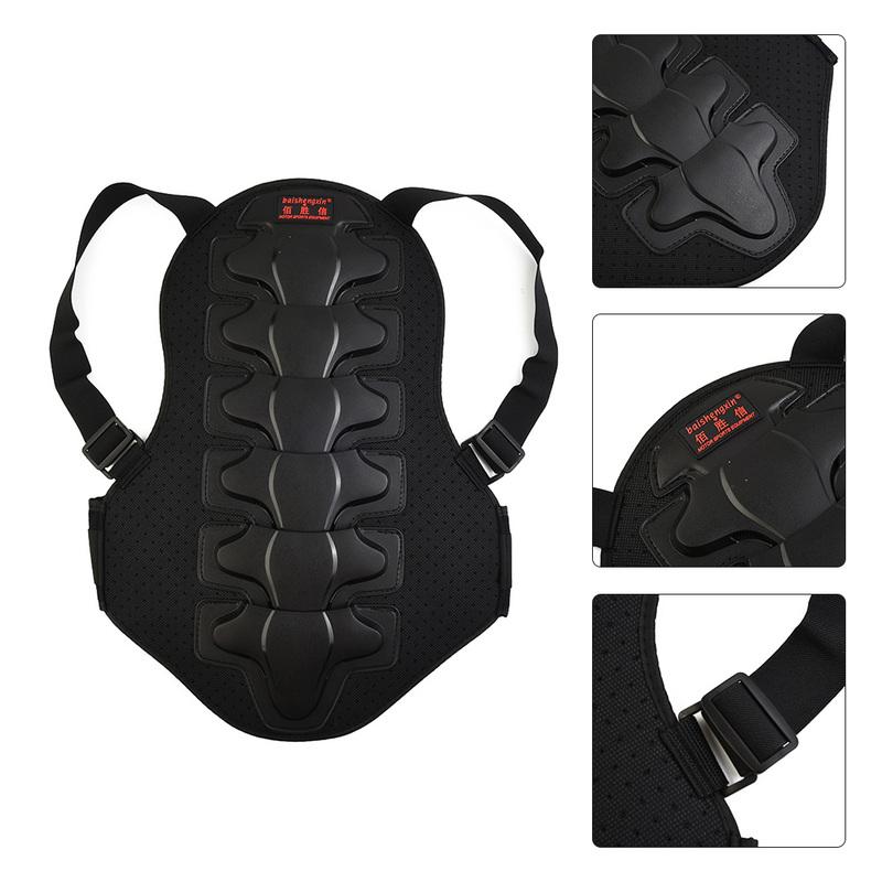 Professional Motorcycle Back Protector for Spine Safety with Comfortable Foam Backing and Adjustable Waist Strap