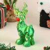 Niedlicher Weihnachtselch Gelenkig Bewegliche Figur Bürodekoration Kindergeschenk 3D Gedrucktes Spielzeug Simulierte Statue Ornamente