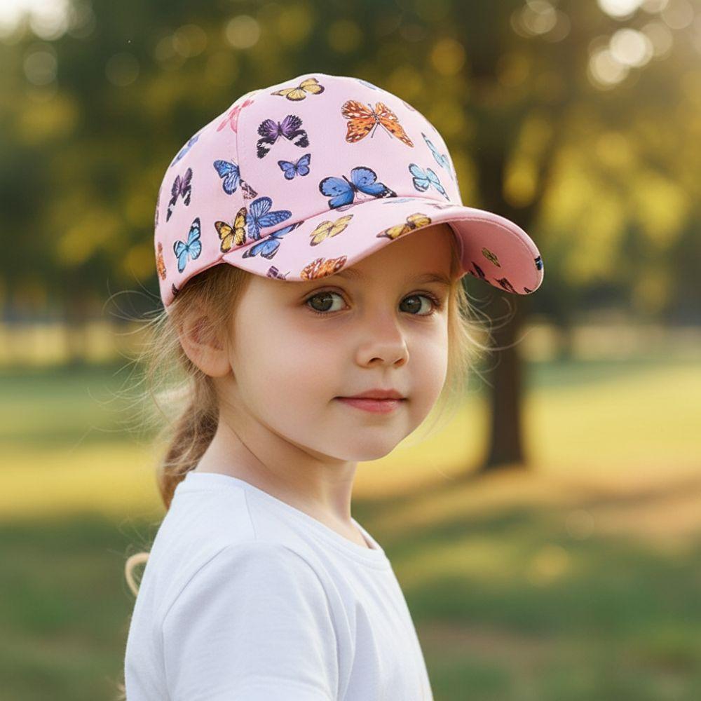 Cute Kids Baseball Cap Adjustable Peaked Cap Trendy Children's Sun Hat for Boys Girls