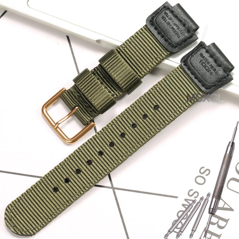Watchband for Casio G-Shock GA100/110/120/150/200/400 GD-100/110/120 DW-5600 GW-6900 Bracelet 16mm Nylon Strap