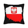 Symbols of Poland Pillowcases  Funny Pillow Case For Sofa Home Decoration Square Pillow Cover
