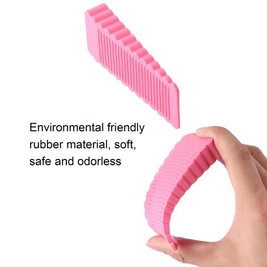 2Pcs Anti-collision Door Buffer Textured Design Surface Home Improvement Safety Household Door Stop Home