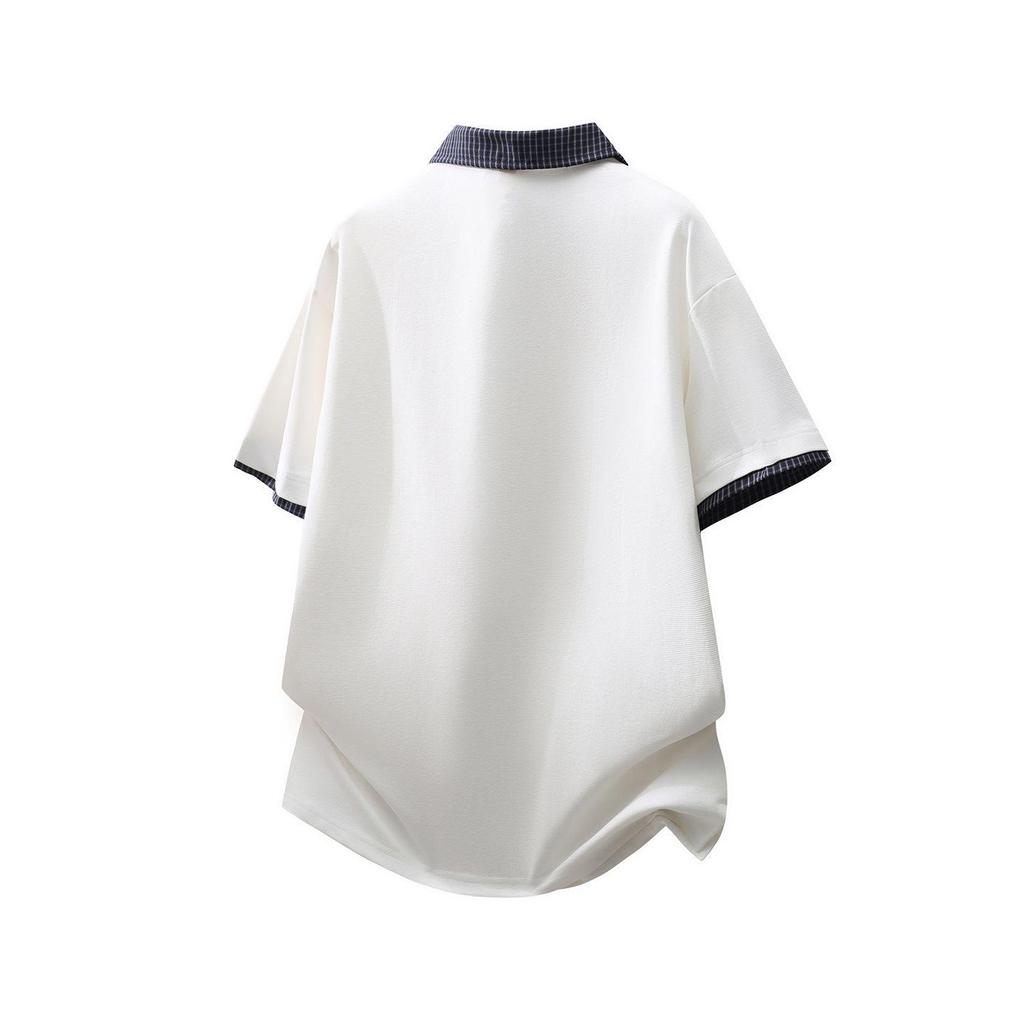 Trendy Summer 2026 Japanese-Style Loose Fit Polo T-Shirt for Men