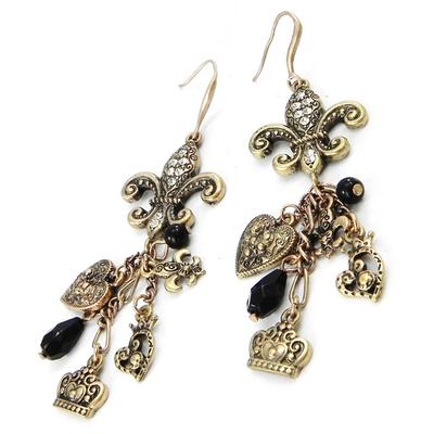 [I4445] - Golden 'Cunegonde' Designer Earrings