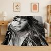 Fashion Aitana Spanish Singer Flannel Blanket Soft Warm Throw Blanket for Bedroom Living Room Bed Travel Camping Picnic Gift