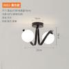 Modern Glass Ceiling Lights Minimalist Black Gold Ceiling lamp Indoor Lighting Hallway Aisle Balcony Entryway Cloakroom Fixtures