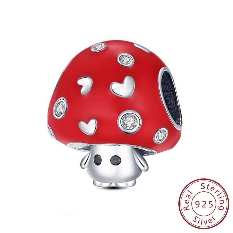 Red Series Charms Beads Pendan Copper Suitcase Red Wine High Heels Cherry Charm Fit Original Bracelet Woman Jewelry