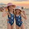 Costume da bagno intero per bambina con stampa animalier Costume da bagno per bambini Tessuto leggero e morbido Vestibilità comoda Adatto per attività estive in spiaggia e piscina