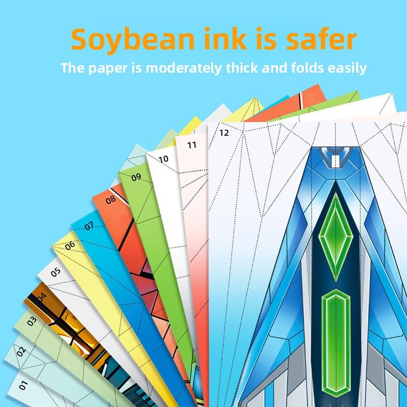 36 Cards Paper Airplane Speciality 3D Pop-Up Coloured Paper