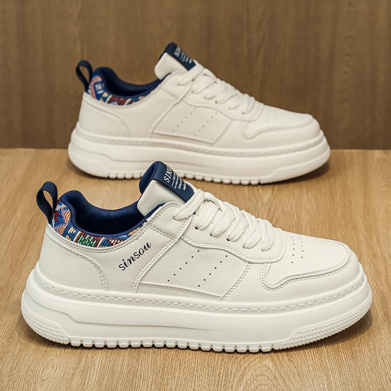 Spring Senior Sense Youth Board Shoes Sports Leisure Heightening Platform Leather
