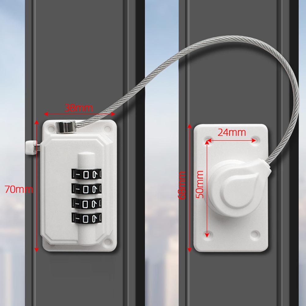 Childproofing File Cabinet Lock 4 Digit Combination Lock Child Safety Lock 4-digit Combination Cohesive Backing