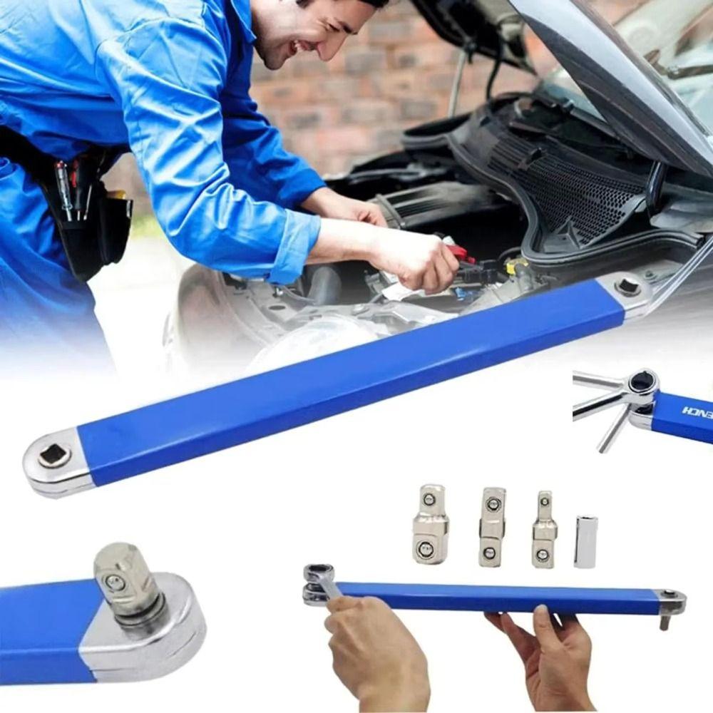 Durable Offset Extension Spanner Multifunctional Dual-purpose Wrench Motorcycle Repair