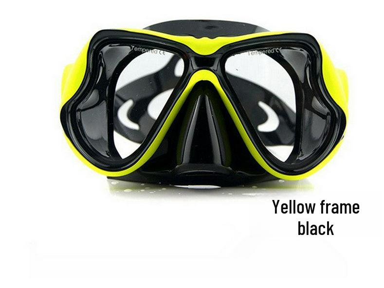 Large Frame Myopia Diving Mask with Tempered Glass and Liquid Silicone