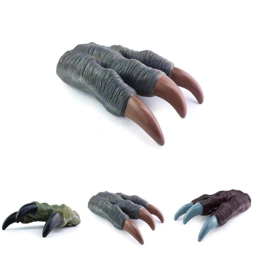 Jurassic Dinosaur Claw Toy T-rex Glove Puppet With Realistic Soft Rubber Claws