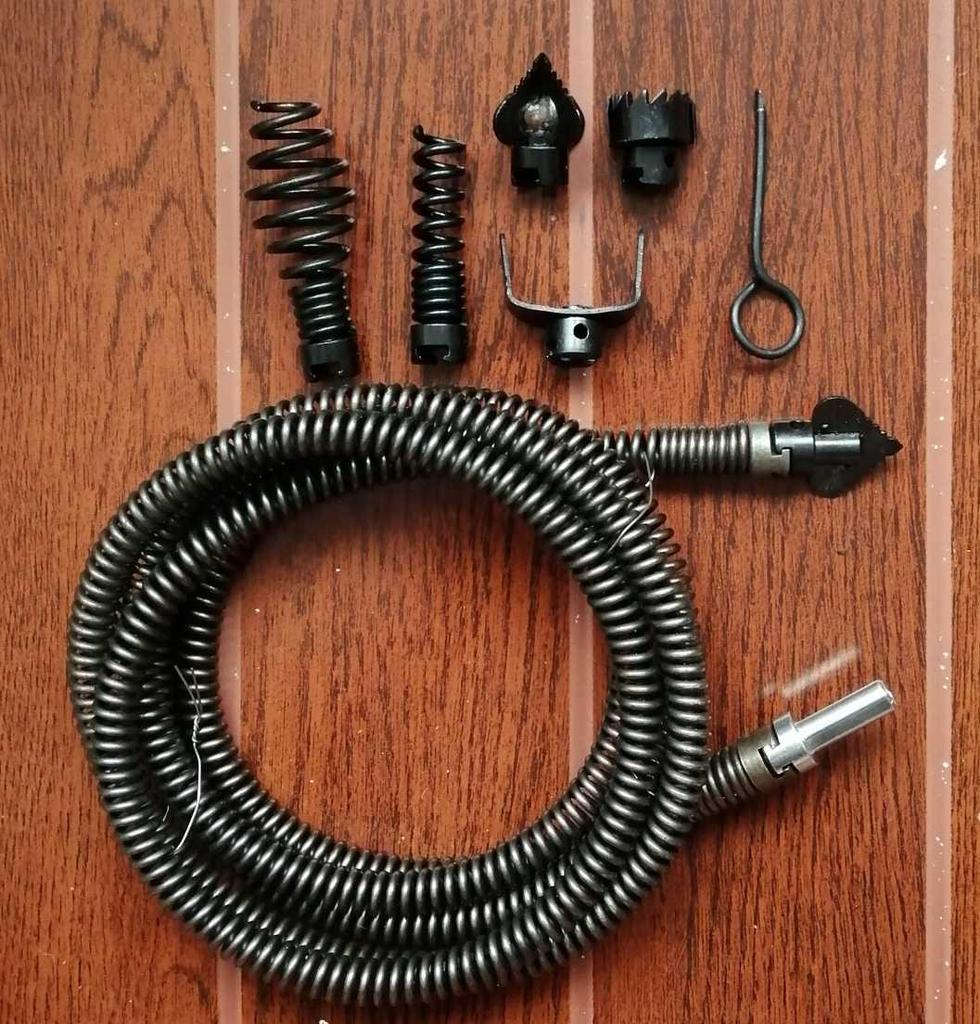 Elektryczny przepychacz do rur - elastyczna sprężyna 16 mm do rur