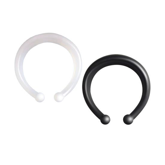 2Pcs Foreskin Corrector Comfortable Safe Delay Lock Ring Adult Sexy Toy for Male