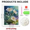 5D Frameless Pearl Painting Lotus Diy Handmade Sticky Diamond Creative Canvas Art Painting Bedroom Decoration Living Room Hanging Painting