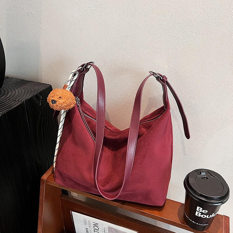 Ielgy High-End Retro Large-Capacity Tote Bag Fashionable All-Match Work Commuter Messenger Bag
