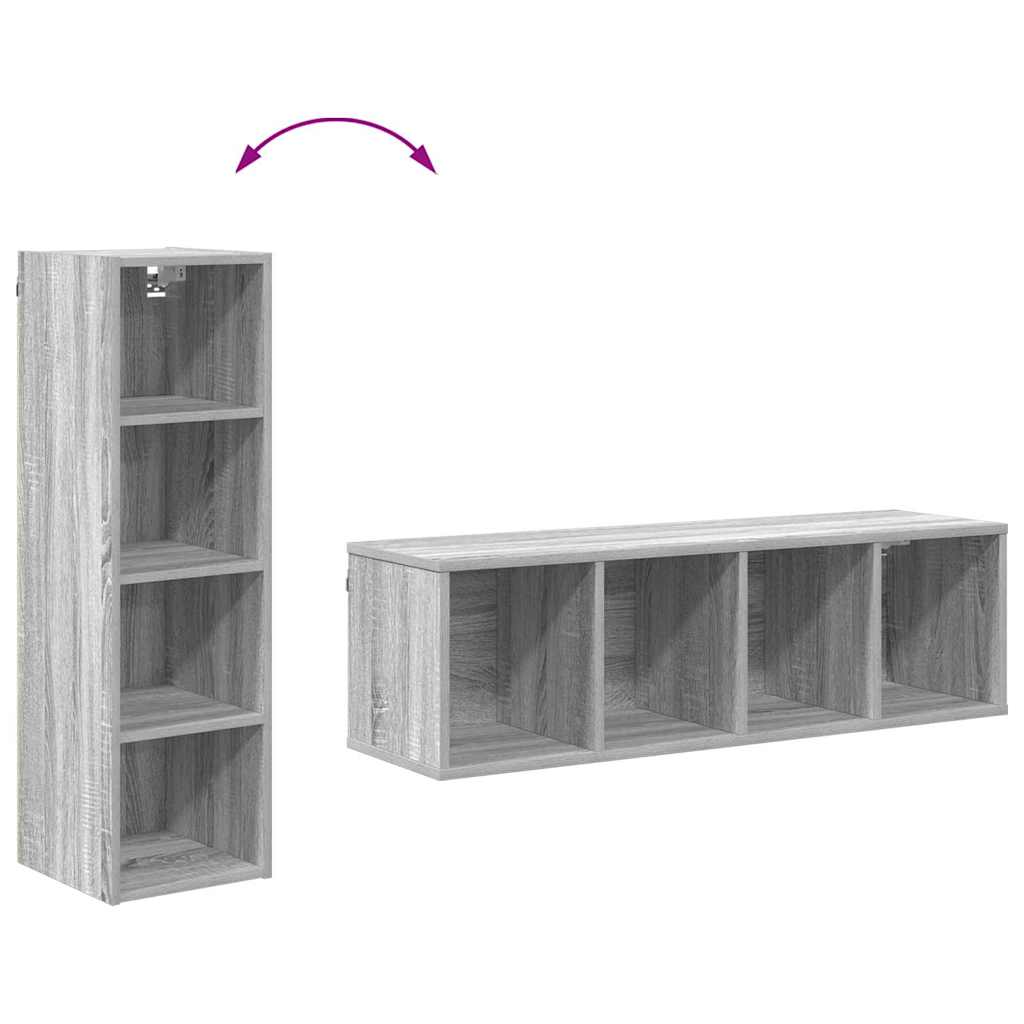 Hanging Cabinet Grey Sonoma 30 x 29.5 x 100 cm Particleboard