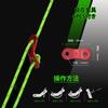 Abma Cord Guy Tent 3mm Reflective with Adjustable Guy 200kg Load for and Outdoor Use Neon Rope, Rope, Paracord, Connectors, 30m, Capacity, Camping,