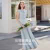 Design inspired top+half skirt knitted suit
