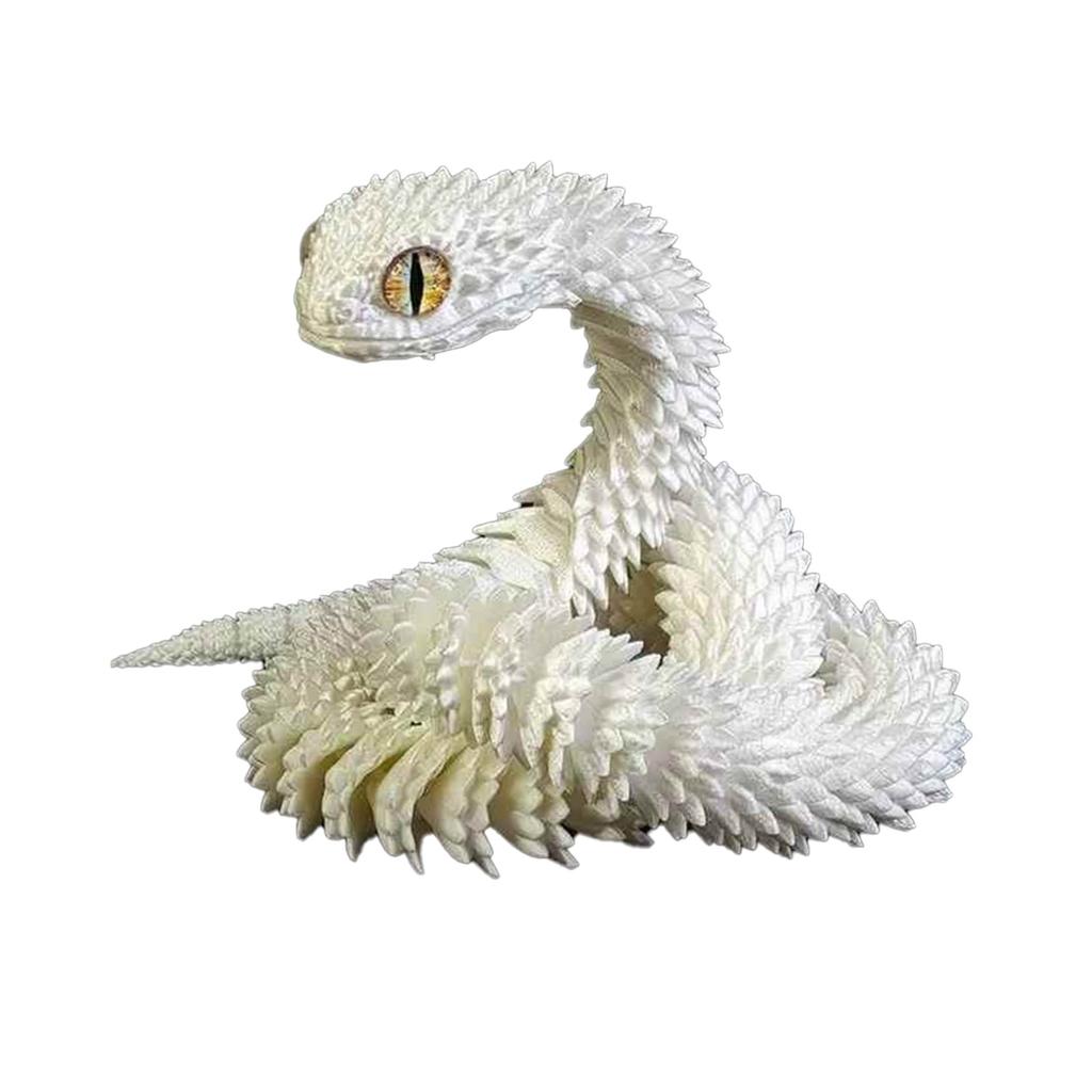 Flexible 60cm Snake Toy Model Realistic Design with Textured Body Soft Material for Educational and Recreational Use