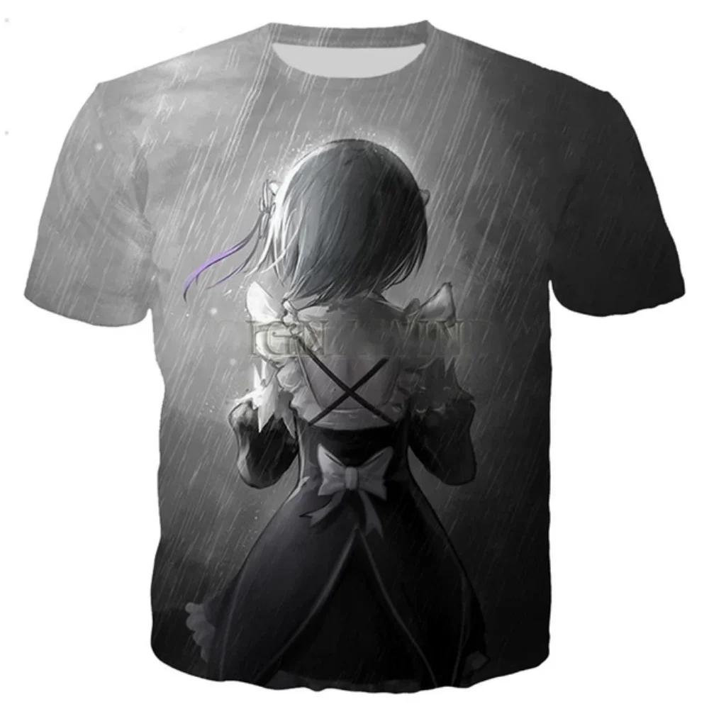New T Shirt Men_women Anime Girl 3D Printed T-shirts Casual Harajuku Style Tshirt Streetwear Tops Oversized Clothing