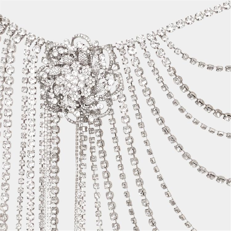 Heavy Duty Waist Chain Costume Aesthetic Crystal Beaded Chain Jewelry for Jeans Body Jewelry for Women Girls