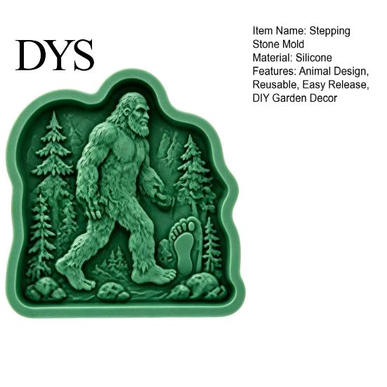 Cement Crafting Tools for Garden Woodland Legends Stepping Stone Mold, Silicone Reusable Casting Animal Shape Molds Mold Path Backyard Decor Concrete