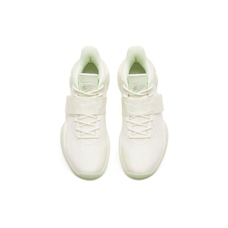 ANTA Water Flower 4 Basketball Shoes Men's Low top Ivory White/Bright Aqua Green Sneakers 112241109-3