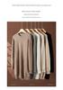 Women's Plus Size Loose Fit Cashmere Sweater - Warm Mid-Length, Round Neck, Drop Shoulder, Solid Color Knitwear for Autumn and Winter