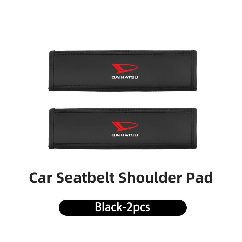 Car Seat Shoulder Pad Leather Safety Belt Protector Cover Accessories For Daihatsu Terios Sirion Mira Materia Rocky YRV Feroza C