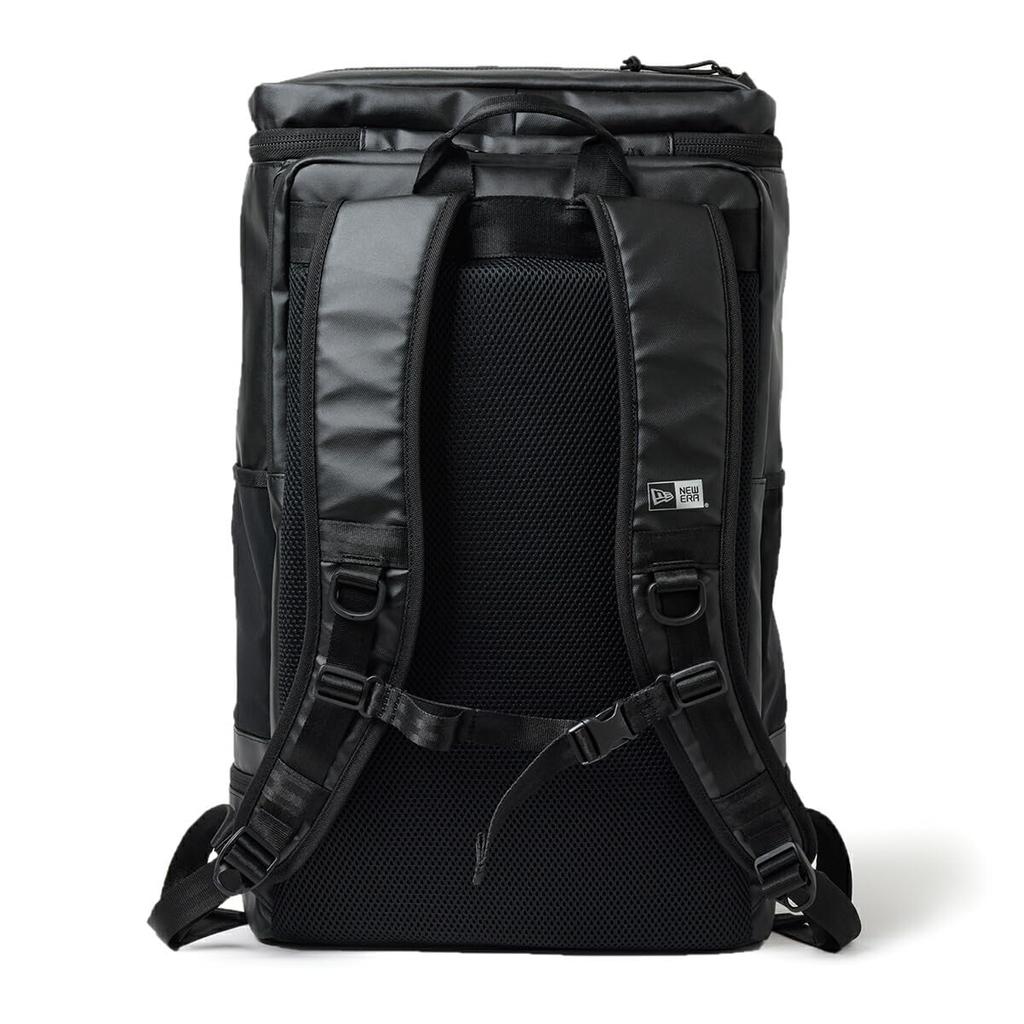 New Era Box Pack Großer Rucksack, 46L Fassungsvermögen, SchwarzGraphit, KOSTENLOSER BOX PACK LARGE BLK TPU GRP NELOGO