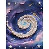DIY Cosmic Vortex Pearl Diamond Art Painting Kits for Adults and Beginners,fine View Sparkling Painting Craft Home Wall Decor Handmade Gift