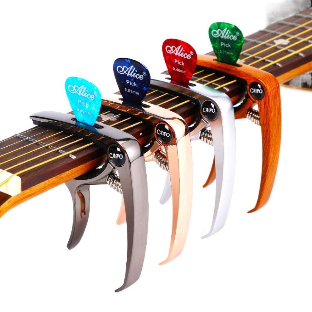 Instruments Tone Adjust Tuning Clamp Quick Change Clip Aluminum Alloy Guitar Clamp Guitar Capo Guitar Tuner Key Trigger Capo