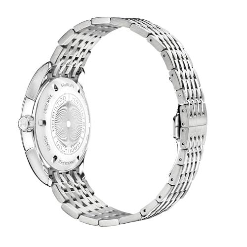 Hamilton Valiant Auto Roman Black Metal Men's Watch (H39515134) with Official Warranty. [Official Import]