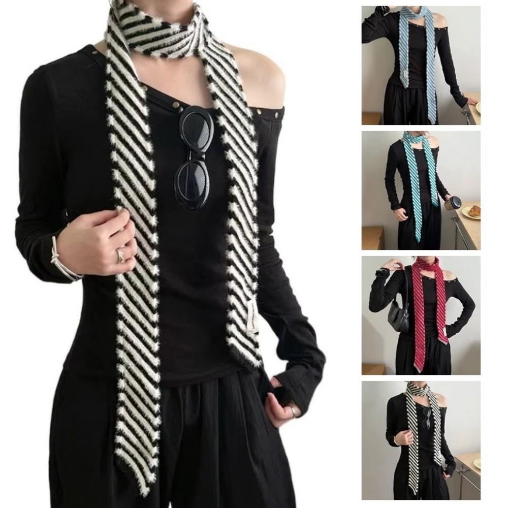 180cm Women's Knitted Scarf Soft Long Tie Scarf Casual Neck Warmer Costume Accessories