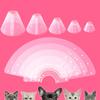 Adjustable Pet Protective Collar Plastic Cat Elizabethan Collar Cat Recovery Collar  For Dog Cats