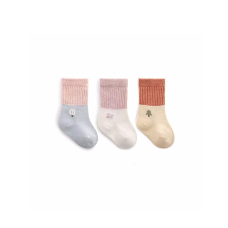 3 Paare/Set Neugeborenen-Babysocken für Mädchen Jungen Frühling Sommer Säugling Mädchen Junge Kleinkind Kurze Socke 0-5 Jahre Kindersocken