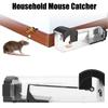 For Indoor Outdoor Garden Rodents Trap Smart Self-locking Mousetrap Reusable Household Mouse Catcher Humane Transparent Safe Firm Plastic